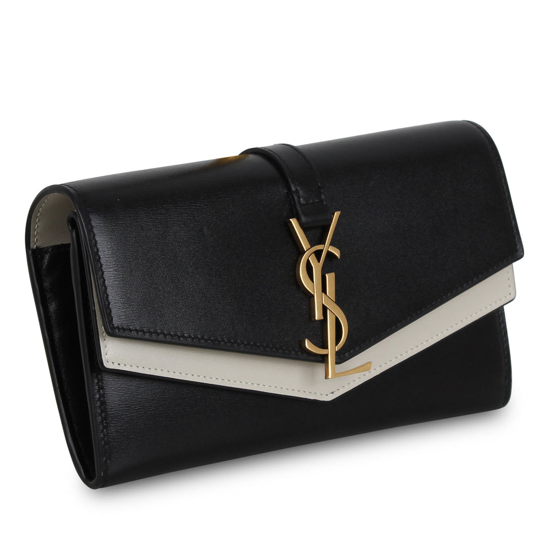 Yves Saint Laurent Bicolour Long Wallet