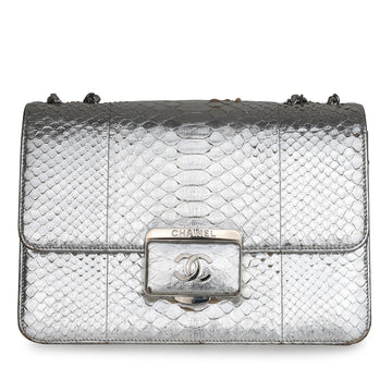 Chanel Python Flap Bag Metallic