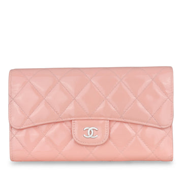 Chanel Classic Long Flap Wallet Patent