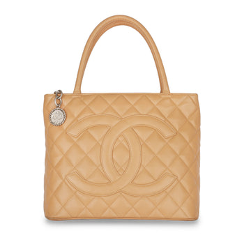 Chanel Medallion Tote Beige
