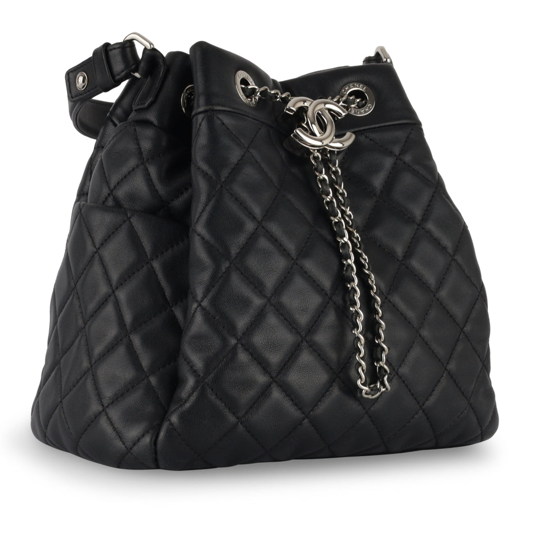 Chanel Quilted Bucket Bag