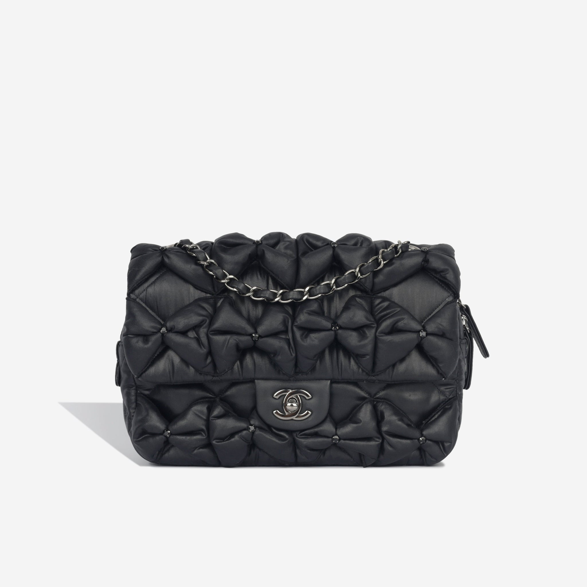 Chanel Seasonal Draped Fabric Flap