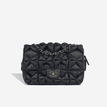 Chanel Seasonal Draped Fabric Flap