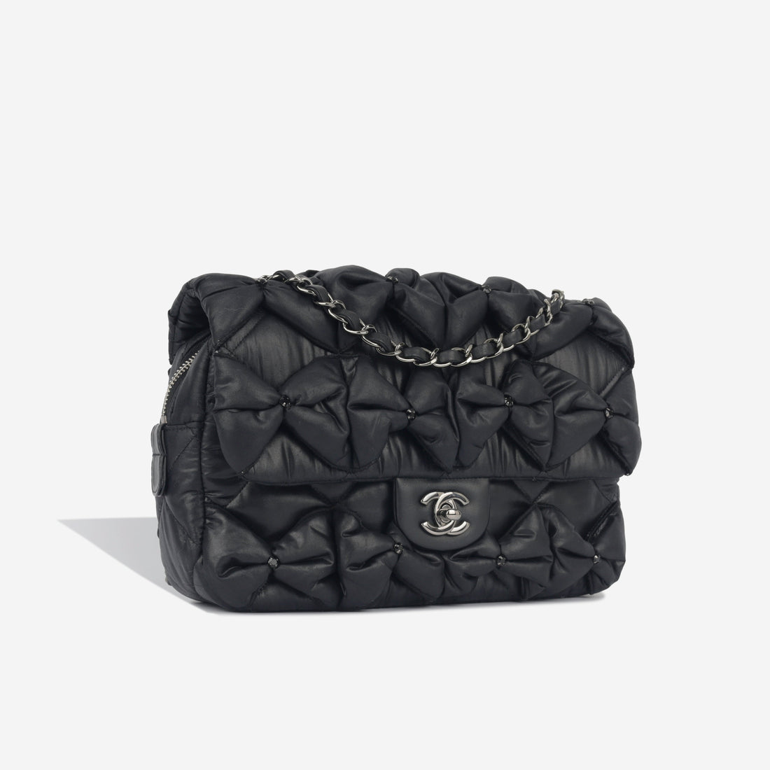 Chanel Seasonal Draped Fabric Flap