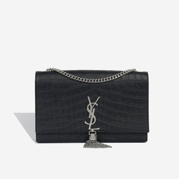 Yves Saint Laurent Kate Tassel Bag - Croc Embossed
