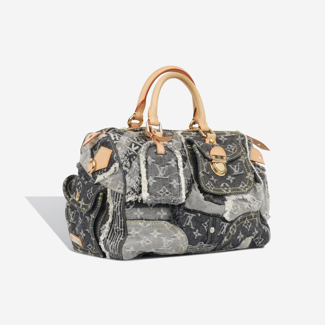 Louis Vuitton Speedy 30 Patchwork Denim