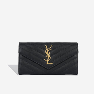 Yves Saint Laurent Cassandre Flap Wallet