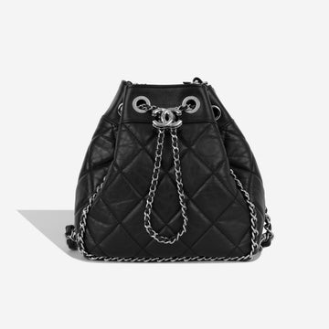 Chanel Quilted Drawstring Bucket