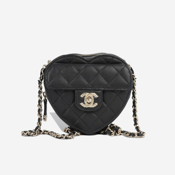 Chanel Small Heart Bag Black