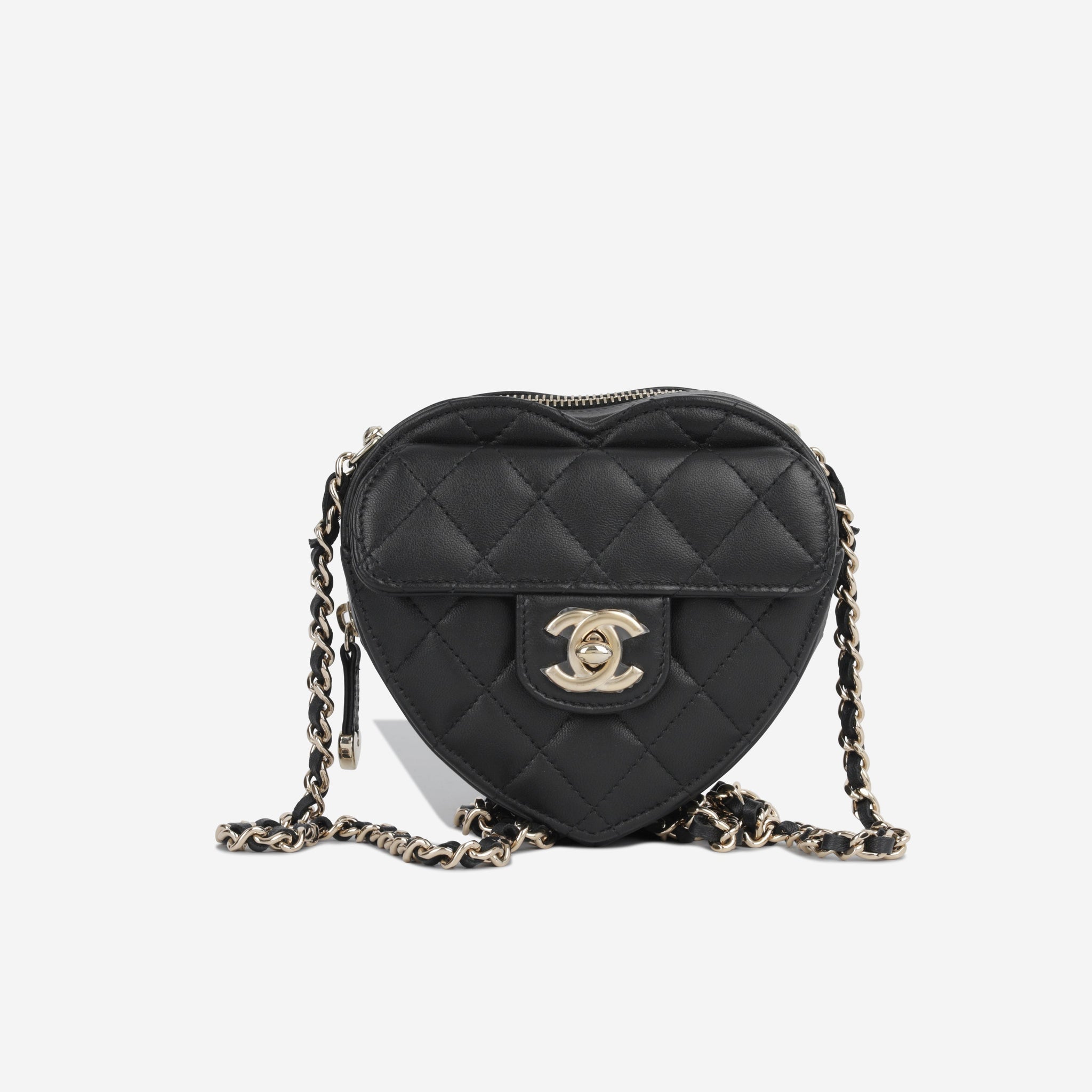Chanel Small Heart Bag Black
