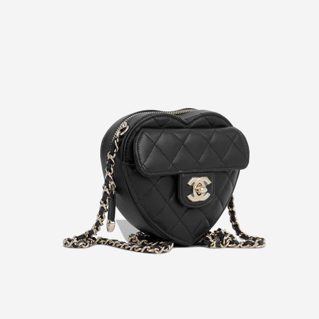Chanel Small Heart Bag Black