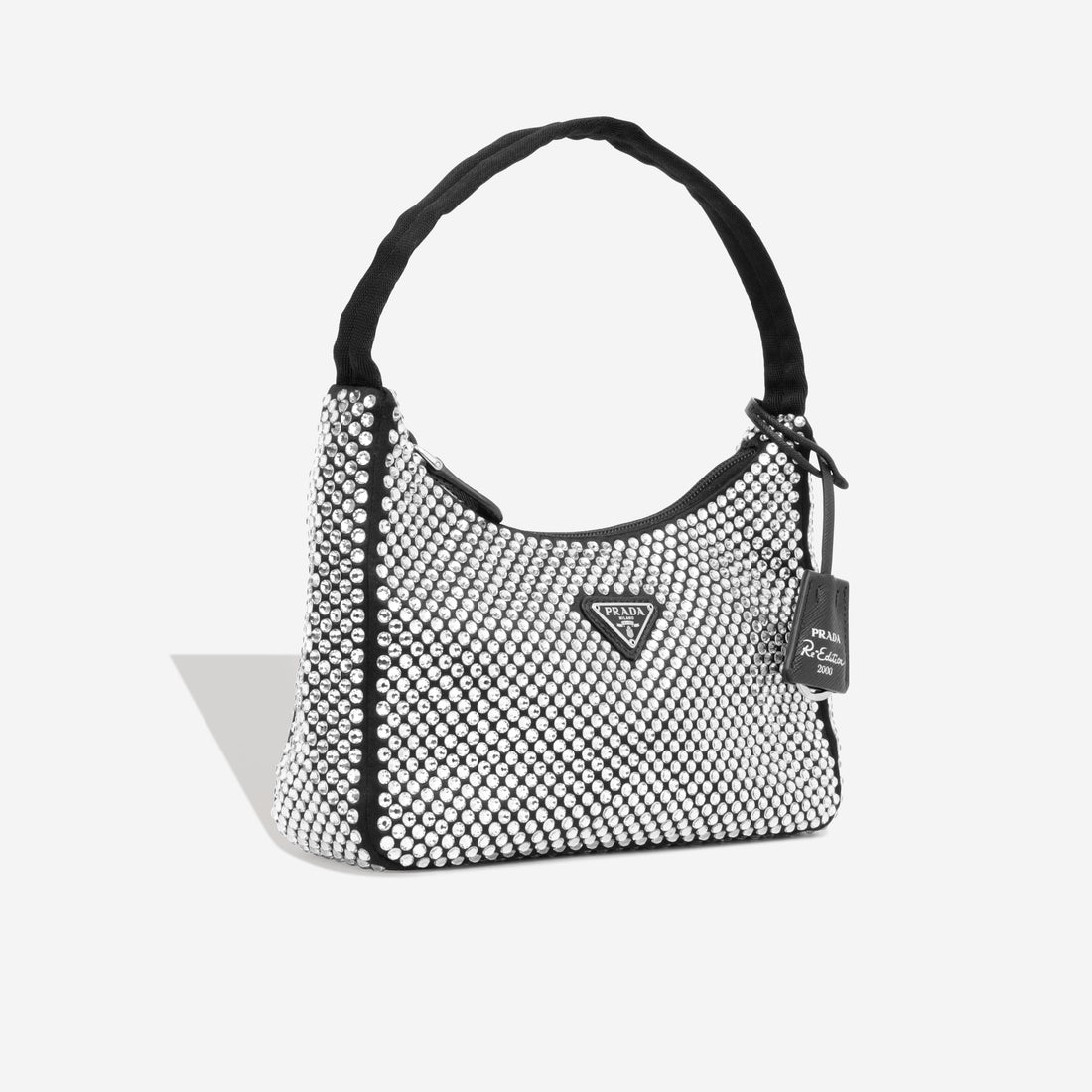 Prada Satin Mini Bag with Crystals