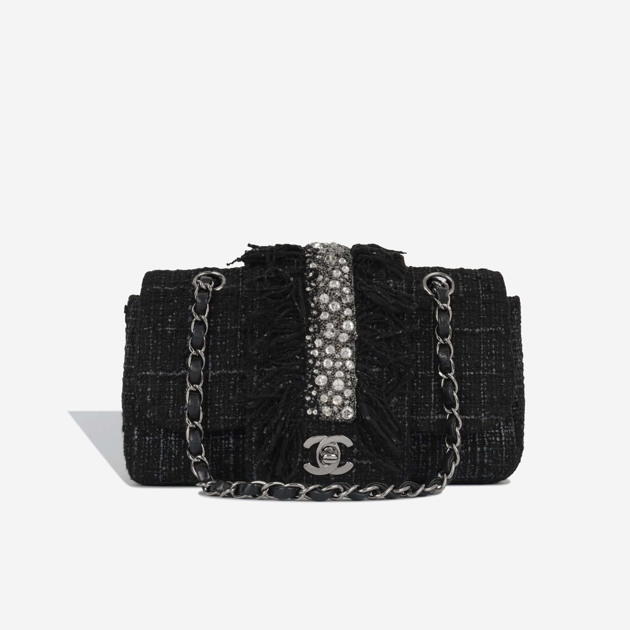 Chanel 2006 Small Tweed Flap / Crystal Fringe