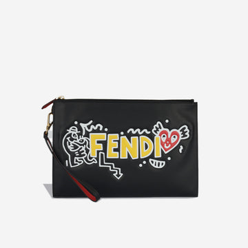 Fendi Flat Pouch Mr Doodle