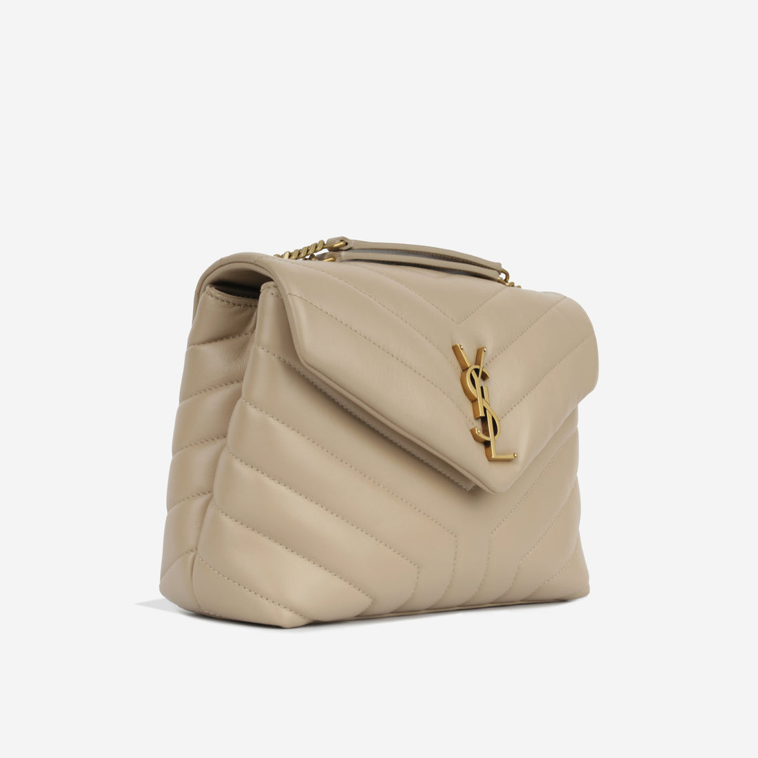 Yves Saint Laurent Small Loulou - Beige