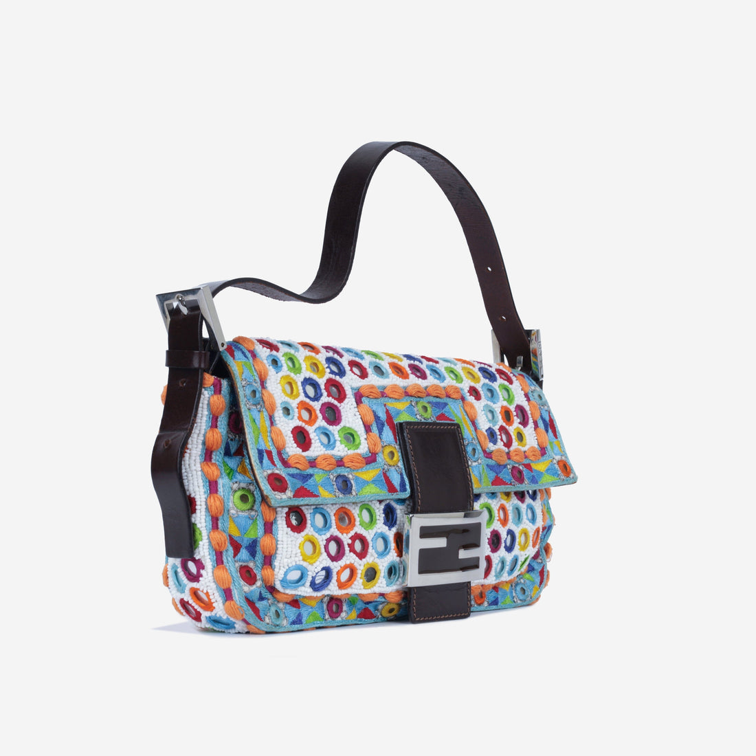 Fendi Vintage Mirror & Pearl Baguette