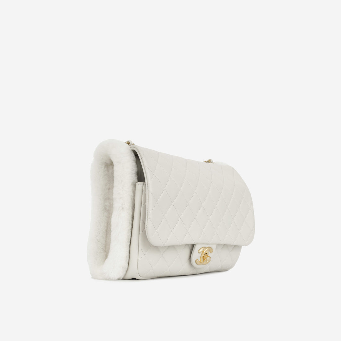 Chanel Muff Shearling Flap