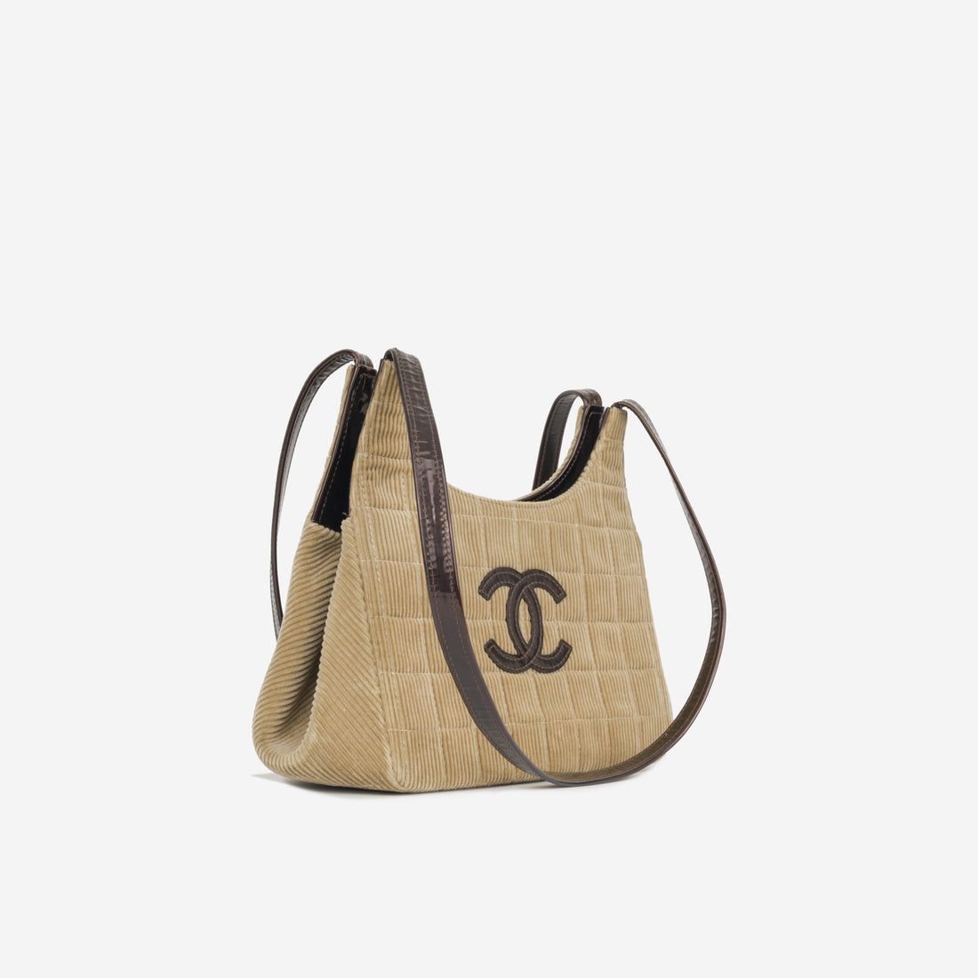 Chanel Vintage Chocolate Bar Corduroy