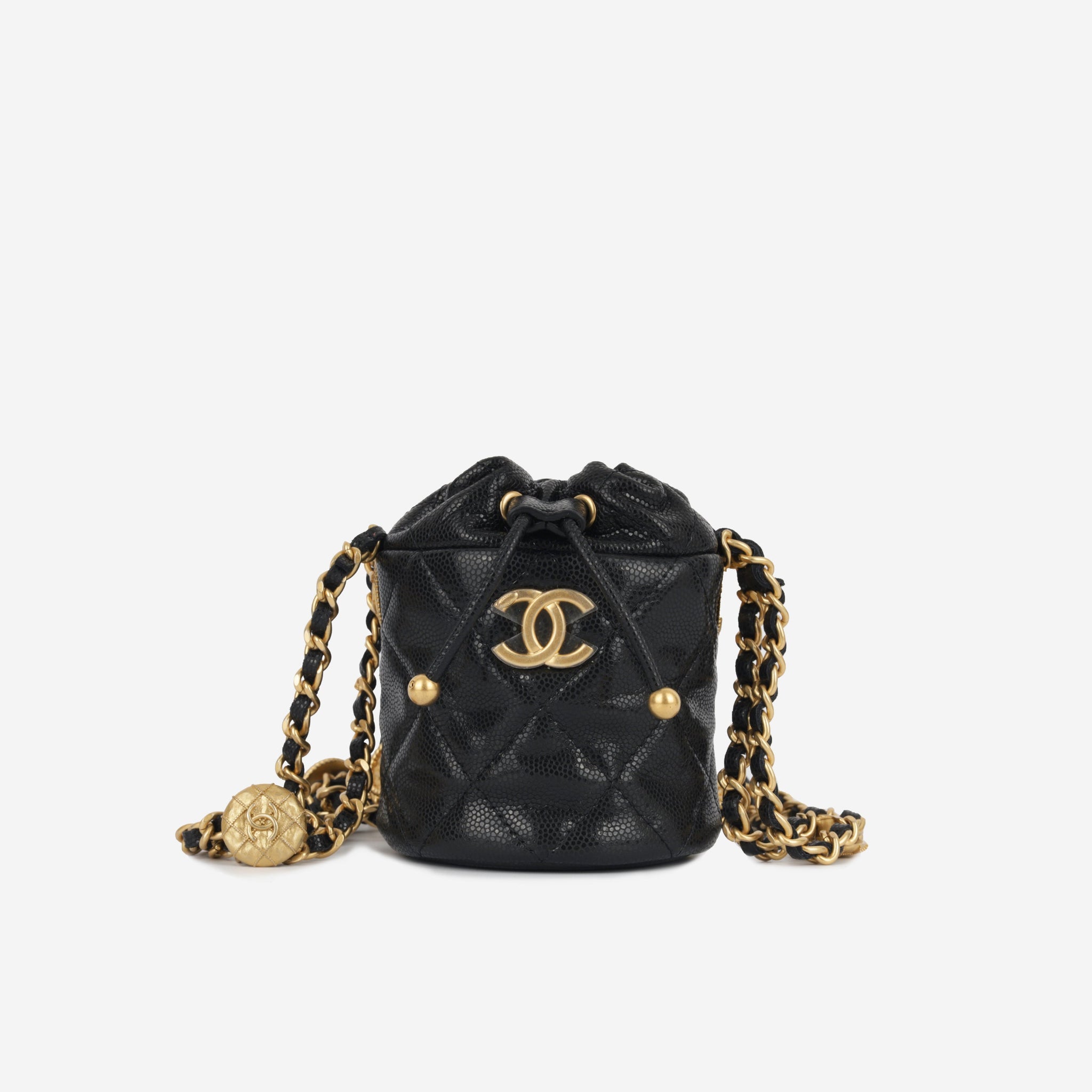 Chanel Micro Bucket Bag on Chain