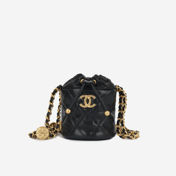 Chanel Micro Bucket Bag on Chain