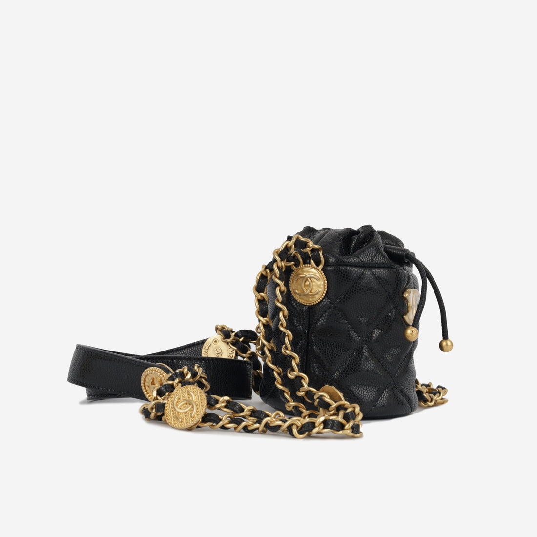 Chanel Micro Bucket Bag on Chain