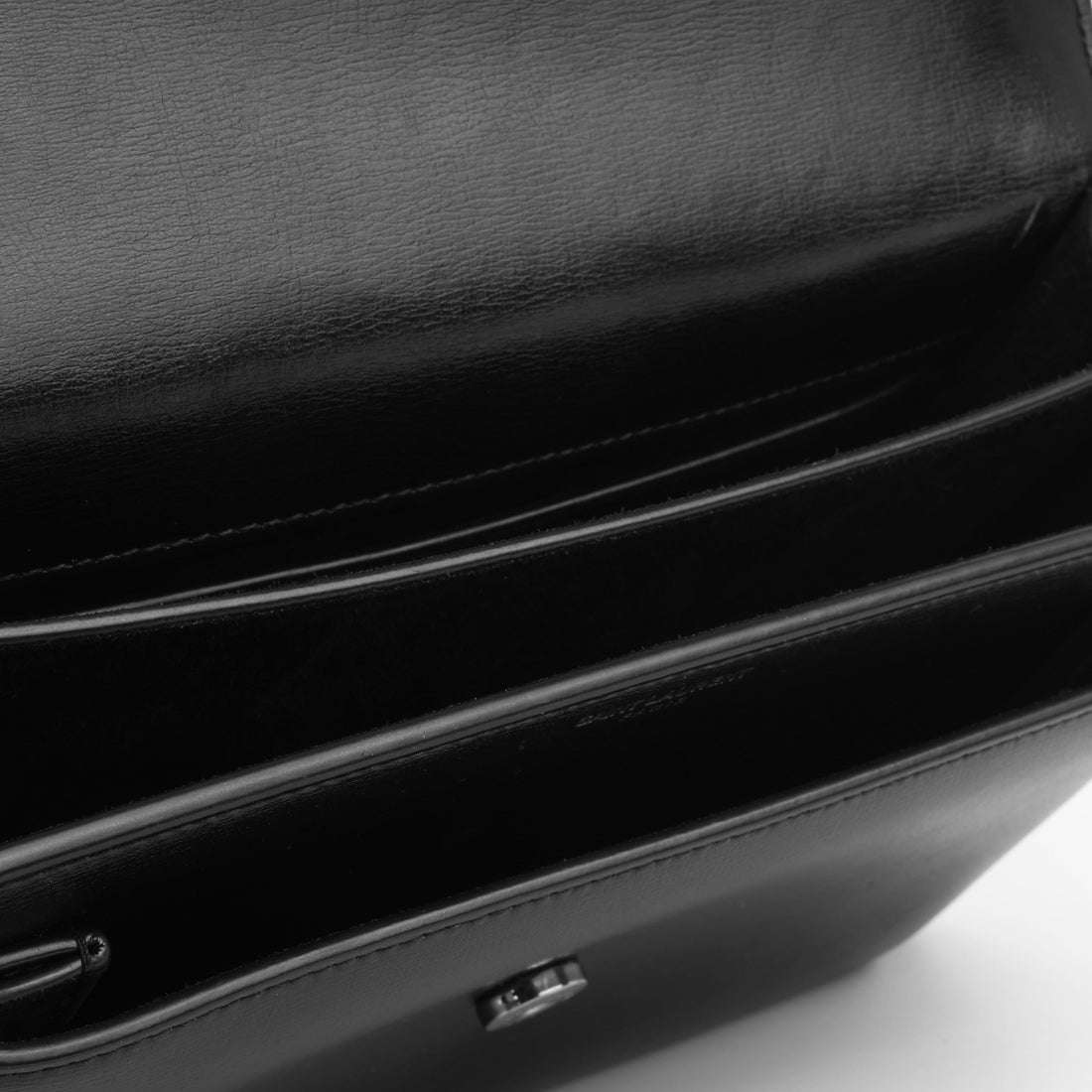 Yves Saint Laurent Medium Sunset - So Black Calfskin