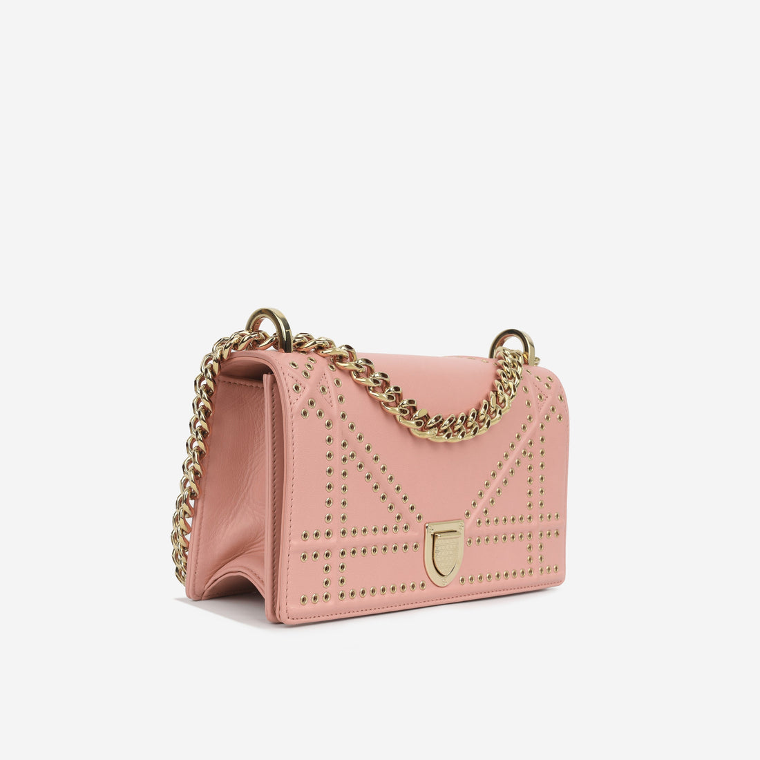 Christian Dior Small Diorama Studded Rose