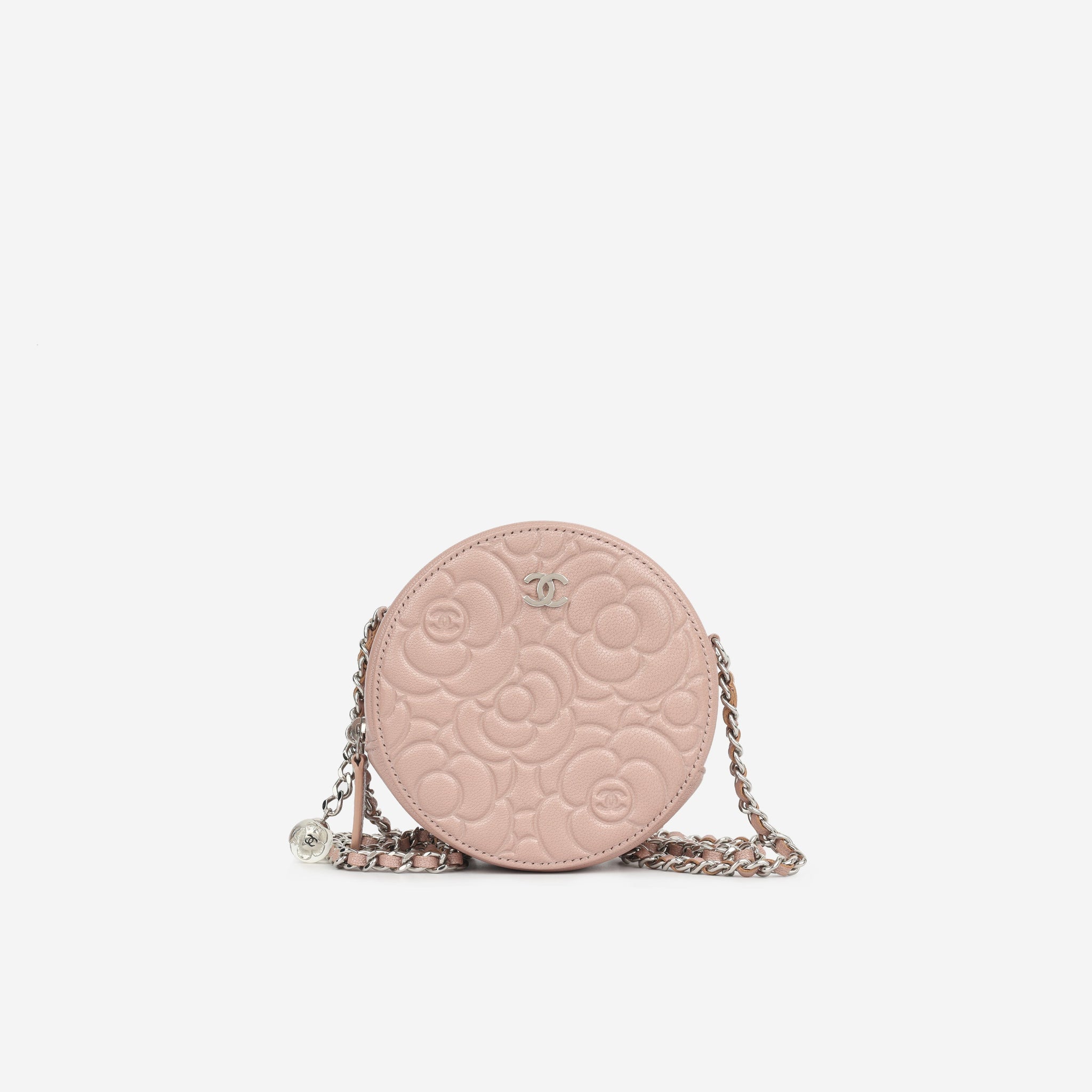 Chanel Camellia Clutch on Chain Pink