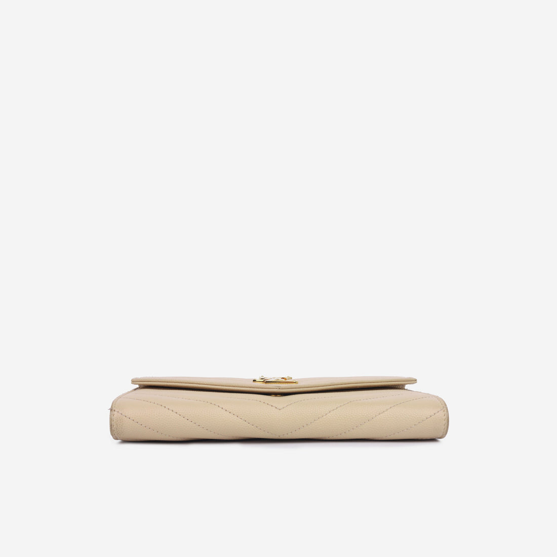Yves Saint Laurent Cassandre Wallet - Beige