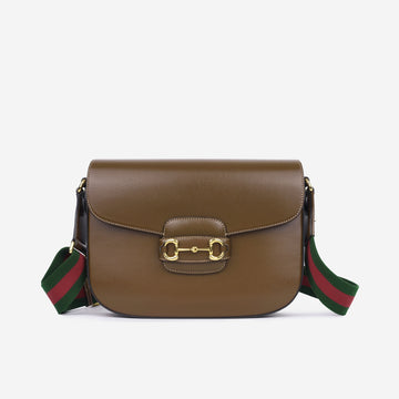 Gucci Large Horsebit Crossbody 1955 - Brown