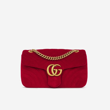 Gucci Small Marmont Bag - Red
