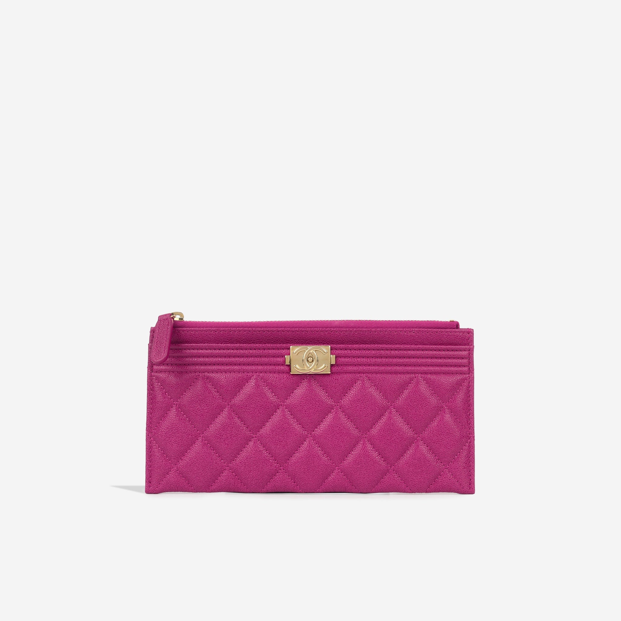 Chanel Boy Zip Pouch Wallet