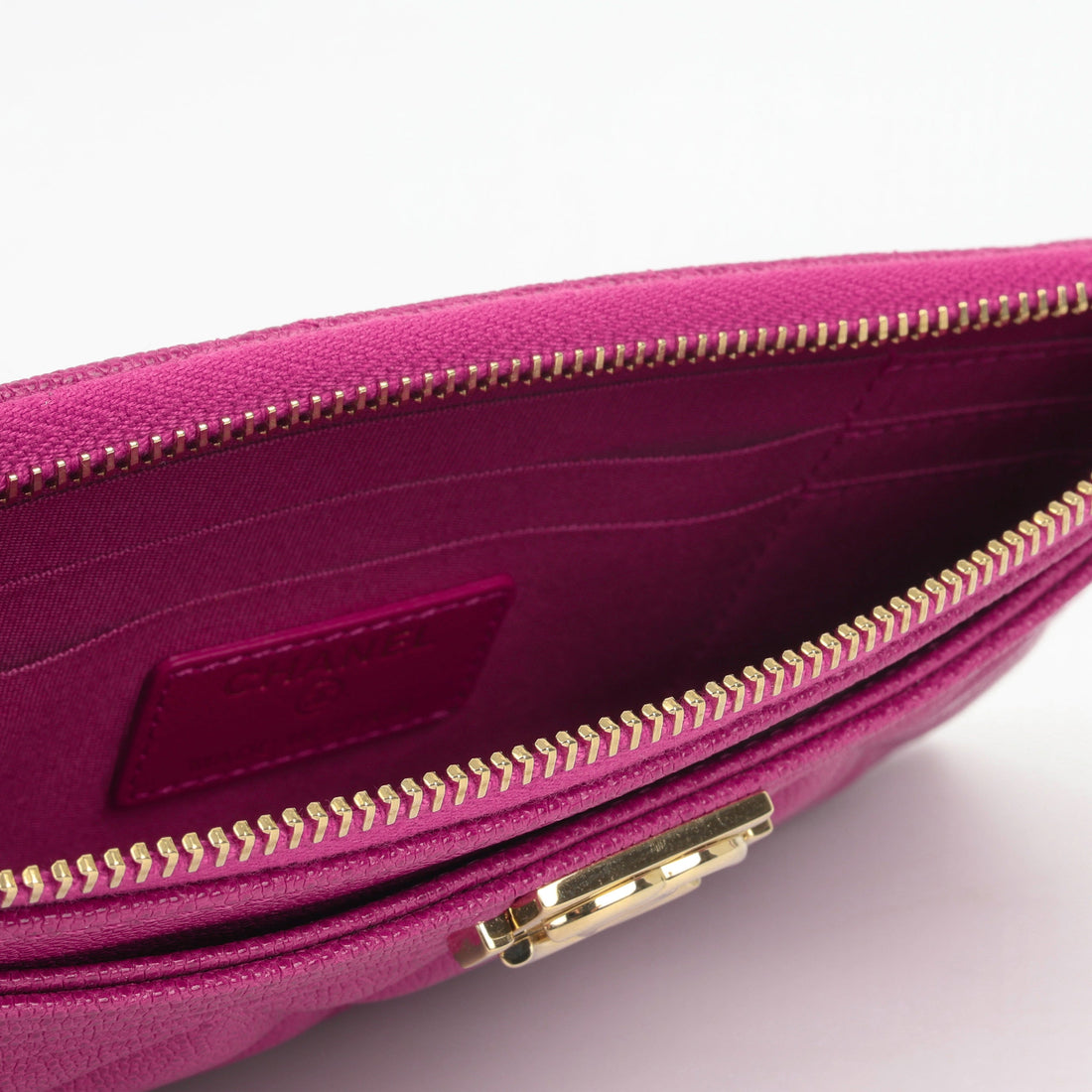 Chanel Boy Zip Pouch Wallet