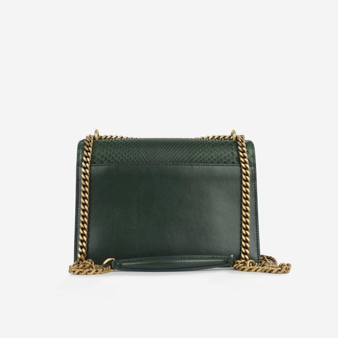 Yves Saint Laurent Medium Sunset - Green Python