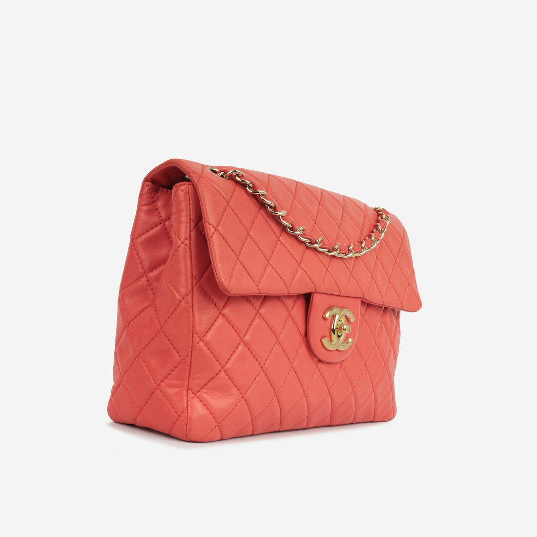 Chanel XL Maxi Flap Coral