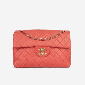 Chanel XL Maxi Flap Coral
