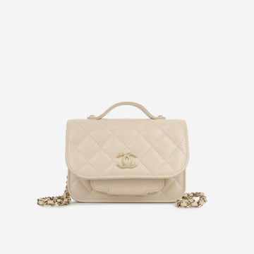 Chanel Mini Business Affinity Clutch on Chain