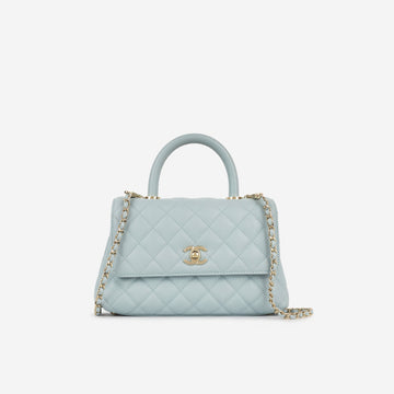 Chanel Small Coco Handle Light Blue