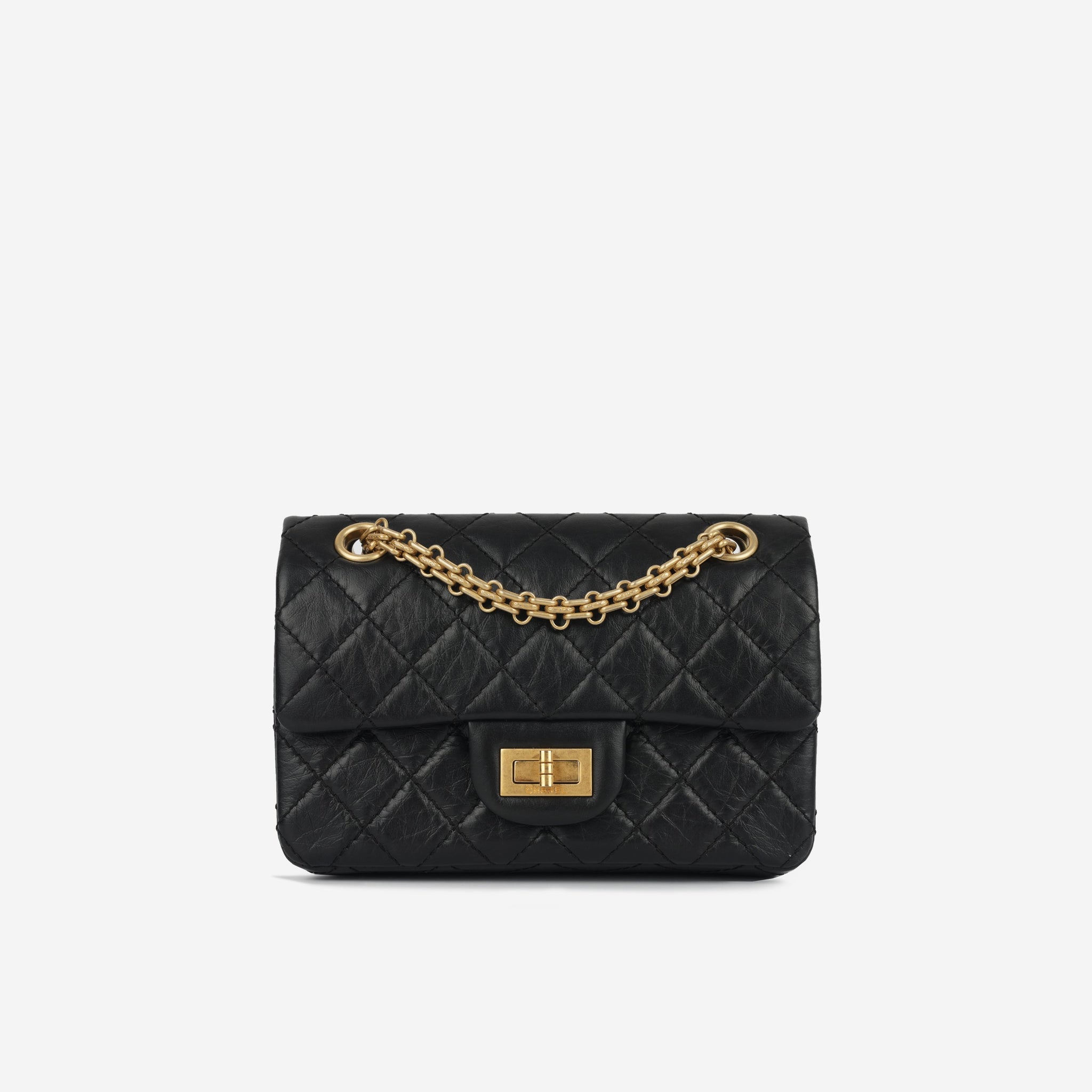 Chanel 2.55 Reissue 224 Black aged