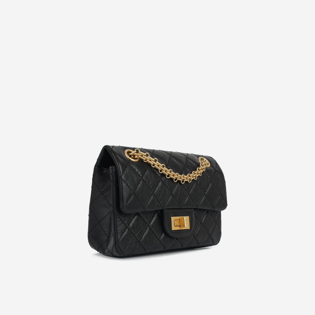 Chanel 2.55 Reissue 224 Black aged