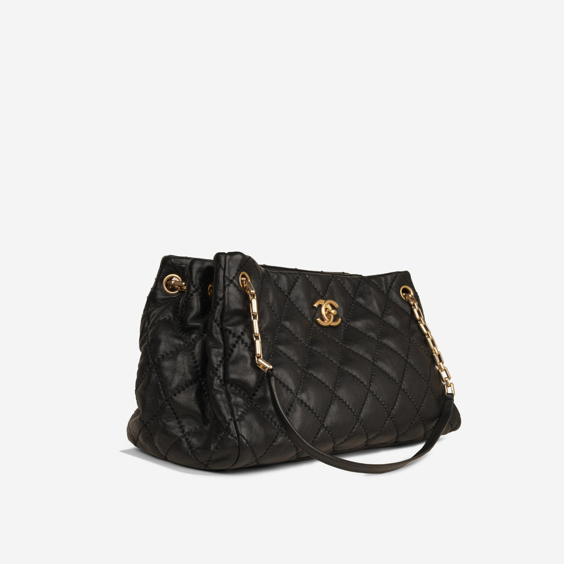 Chanel Retro Chain Tote Black
