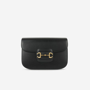 Gucci Gucci - 1995 Horsebit Shoulder Bag - Black Calfskin GHW - Un