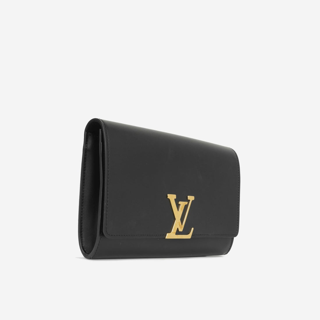 Louis Vuitton Louis Vuitton - Chain Louise Clutch - Black Calfskin GHW -