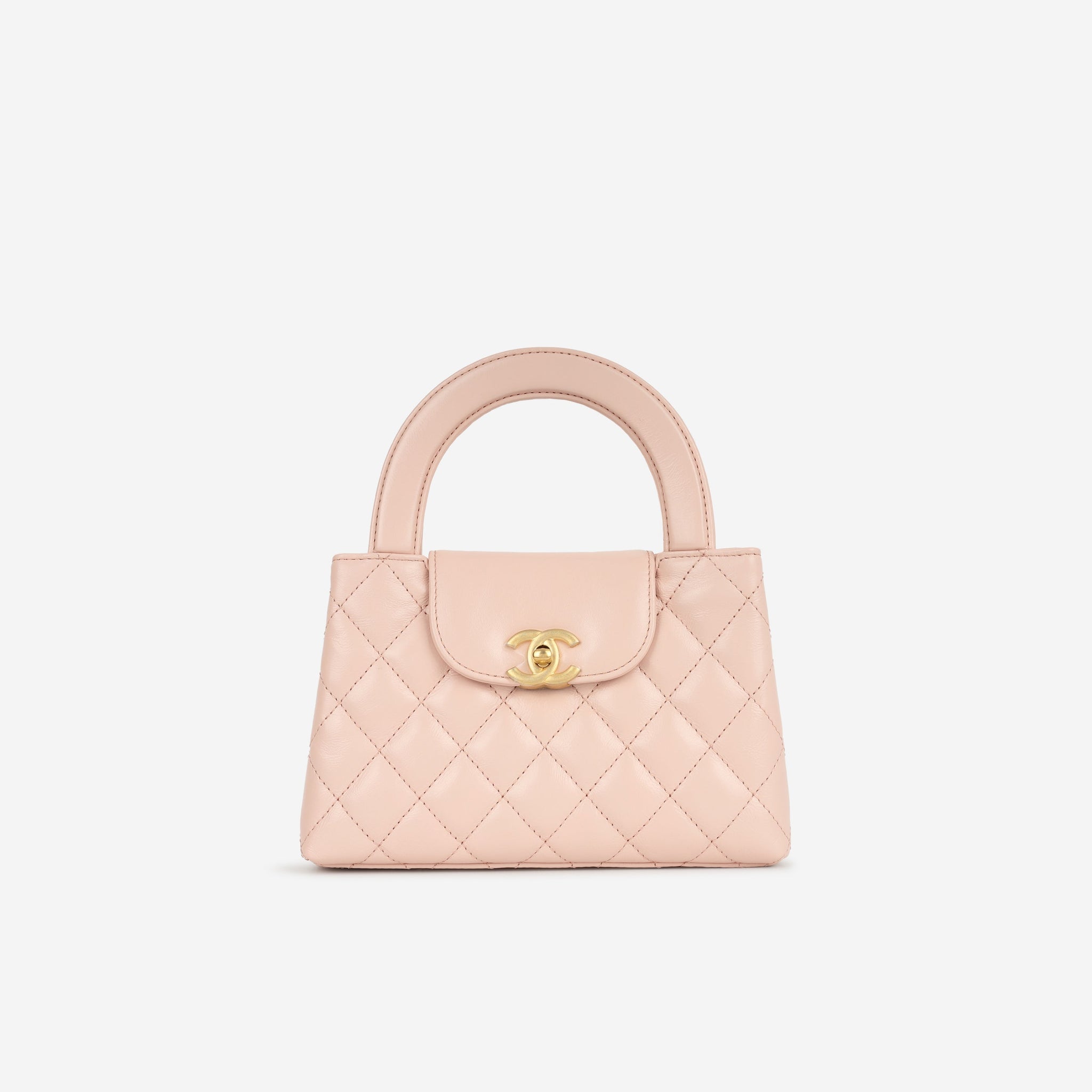 Chanel Small Kelly Re-Edition Light Pink Calfskin Gold Hardware