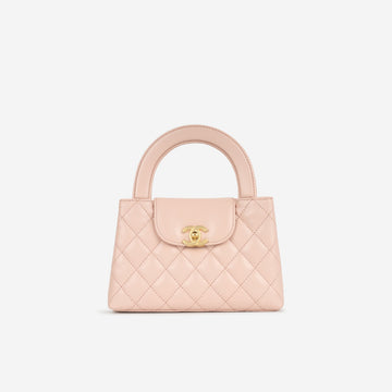 Chanel Small Kelly Re-Edition Light Pink Calfskin Gold Hardware