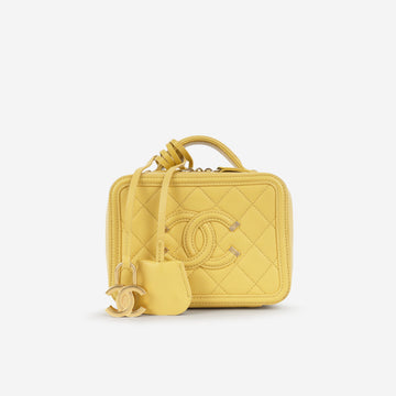 Chanel Small Filigree Vanity Case