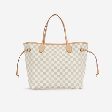 Louis Vuitton Louis Vuitton Neverfull MM Damier Azur Gold Hardware