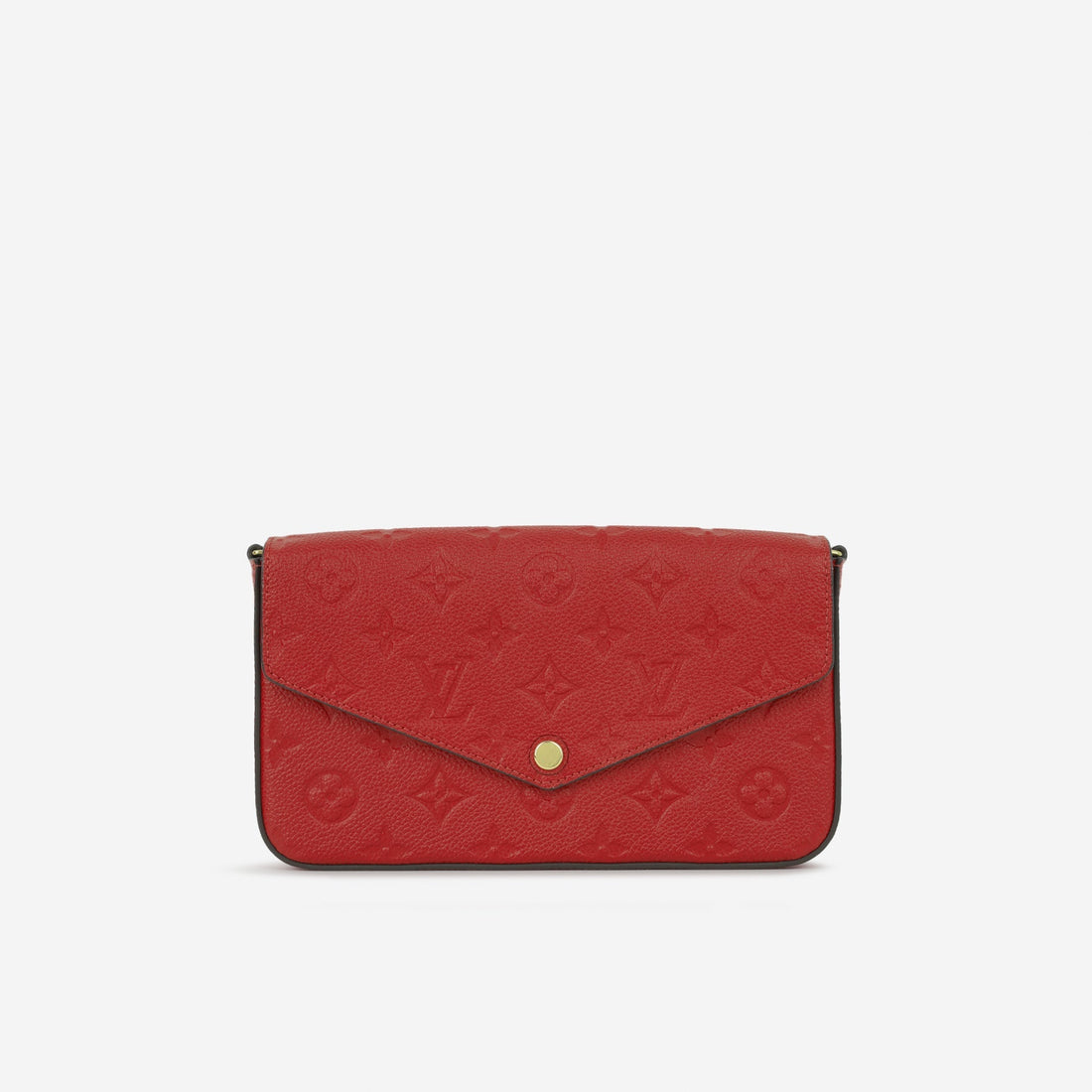 Louis Vuitton Louis Vuitton Pochette Félicie Red Empreinte Gold Hardware