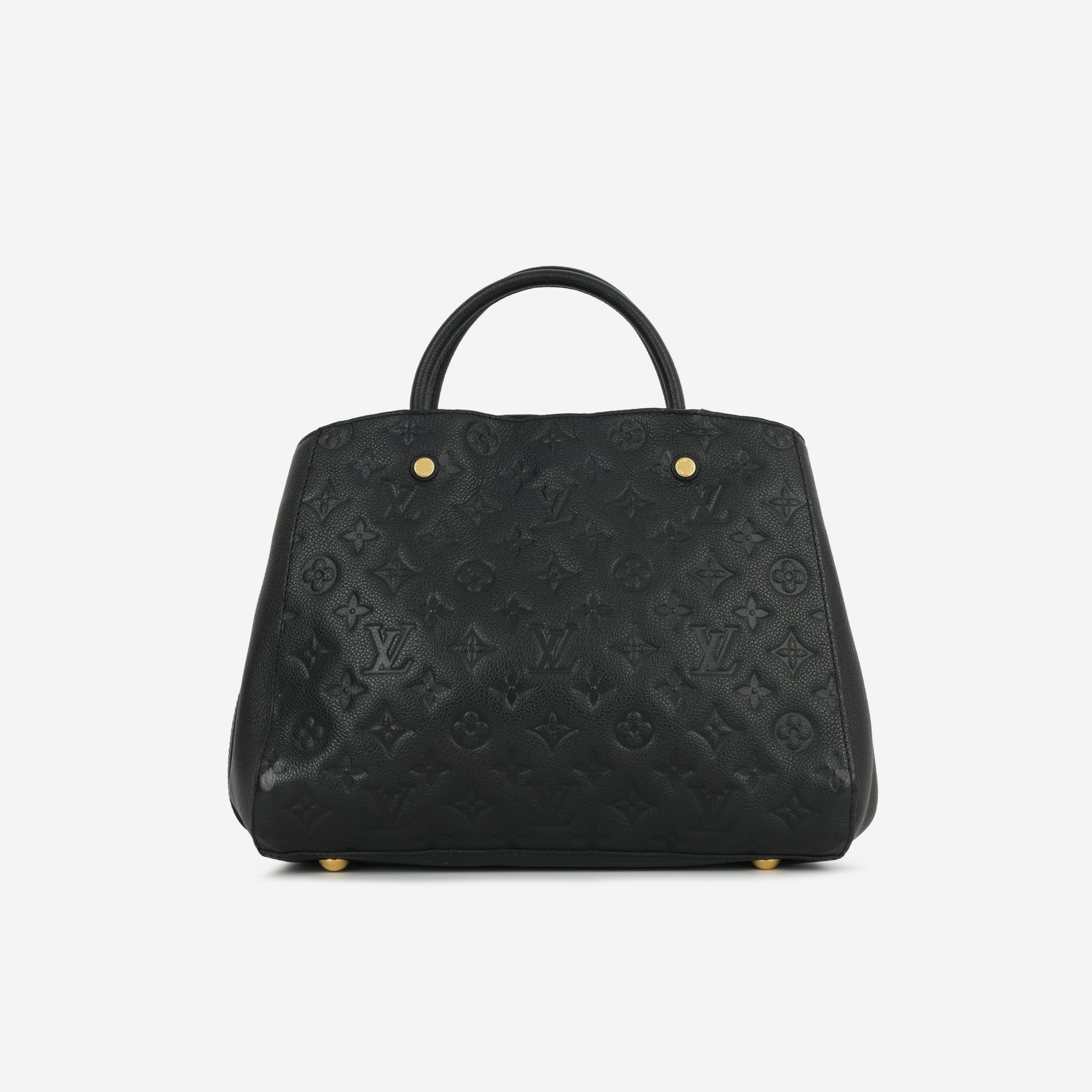 Louis Vuitton Louis Vuitton Montaigne BB Black Empreinte Gold Hardware