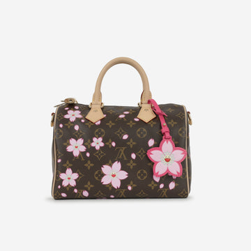 Louis Vuitton Louis Vuitton Speedy 25 Takashi Murakami Cherry Blossom Monogram Gold Hardware